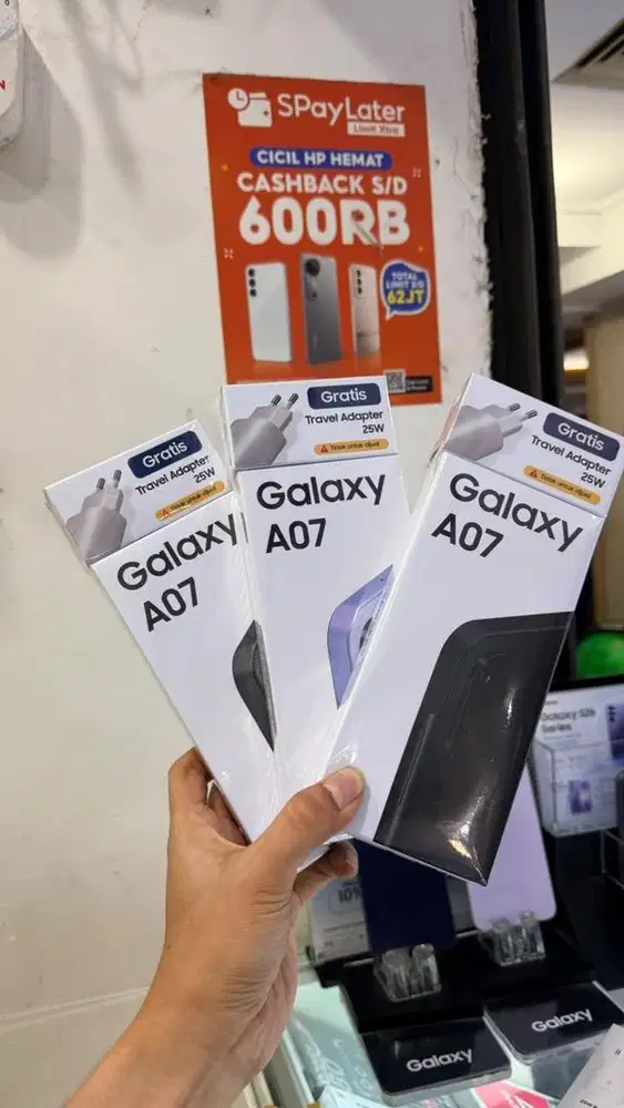 GRATIS TAMPERGLASS SAMSUNG A07 4+4/64 NEW SEIN
