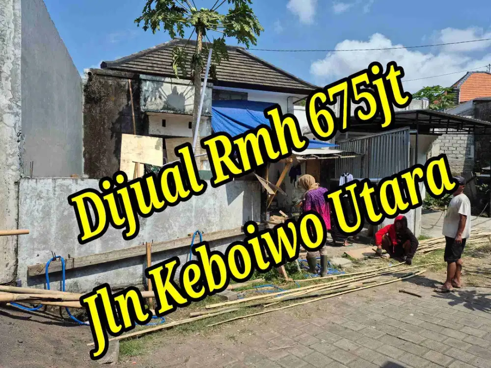 Dijual Rumah 650t di Jln Keboiwo Utara Denpasar Bali