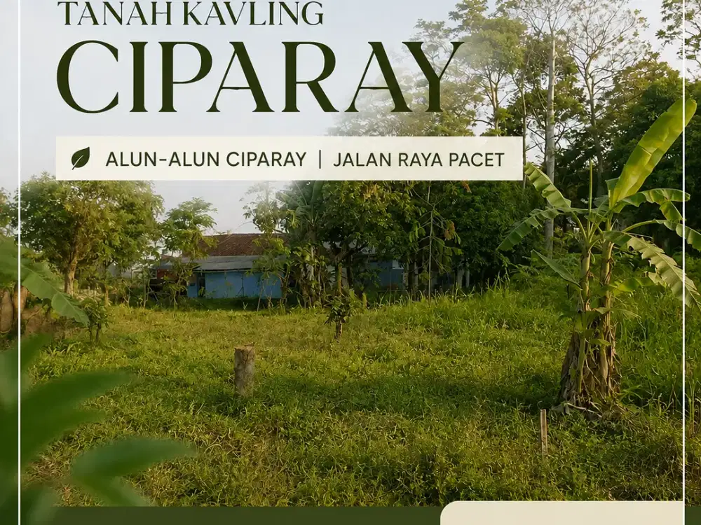 KAVLING SHM CIPARAY LAHAN IDEAL UNTUK HUNIAN