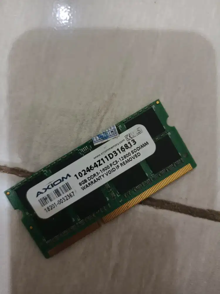 Memory RAM Laptop 8Gb 12800 Non L Merek Axiom