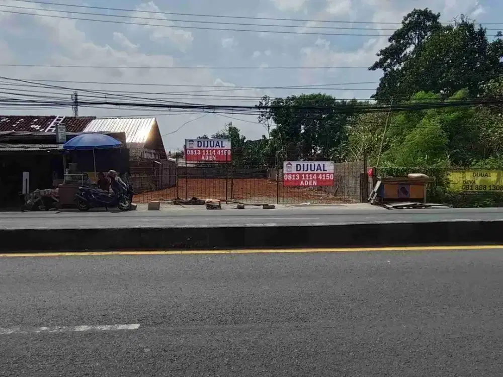 tanah murah dibawah pasar jalan raya bogor strategis akses tol