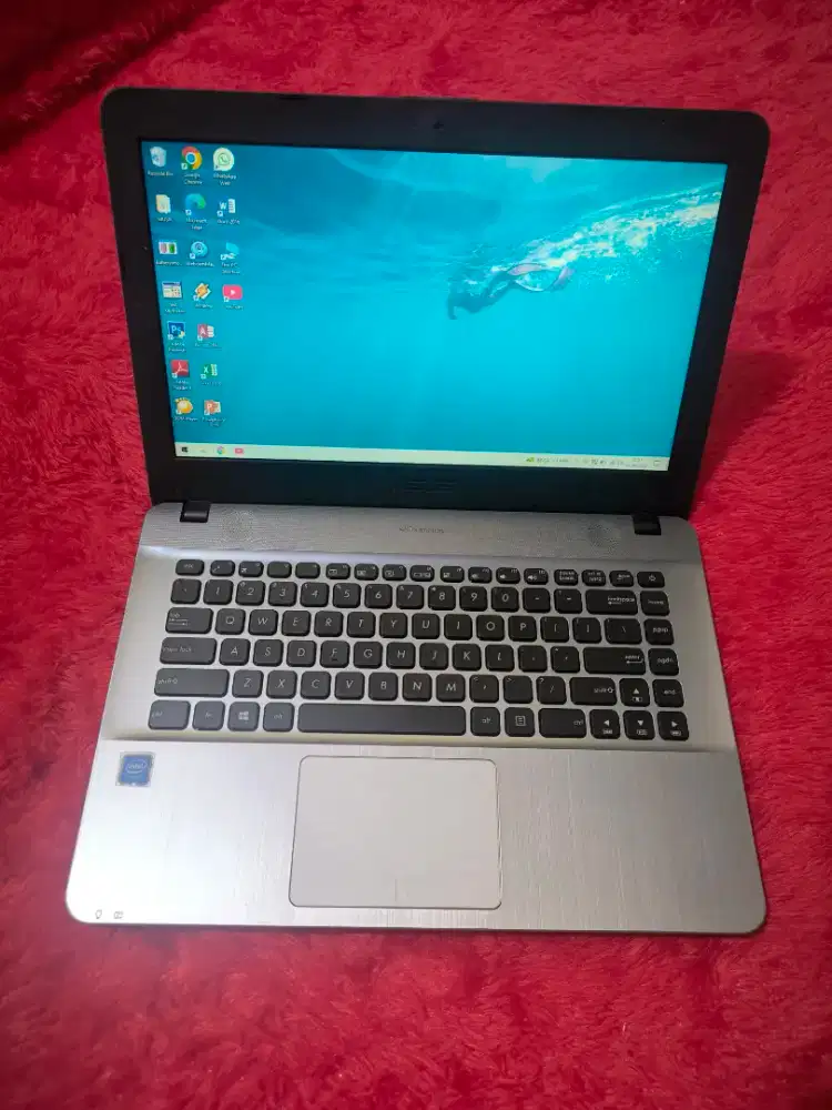 DIJUAL LAPTOP ASUS X441MA SLIM,INTEL CELERON,RAM 4 GB DDR4,HDD 500 GB