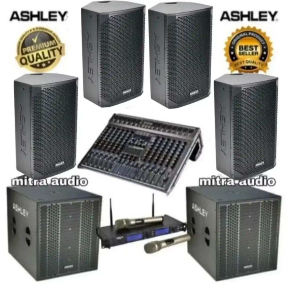 Paket soundsystem Ashley 12 aktif 4 unit & subwoofer 15 aktif 2 unit