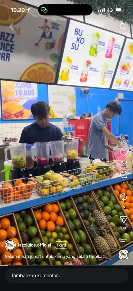 butuh segera BISA JUS BUAH