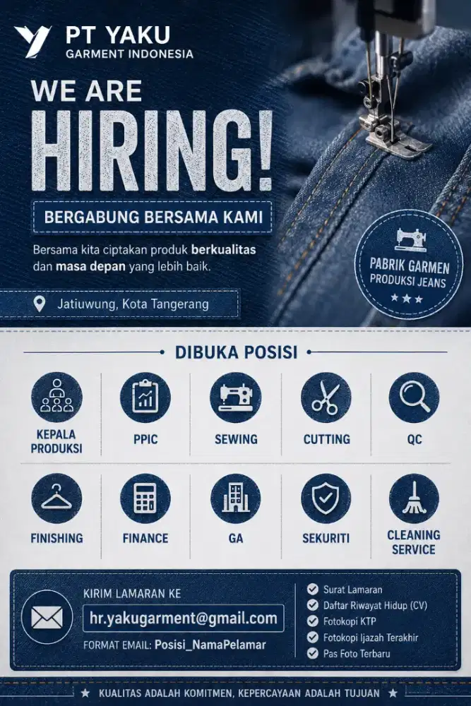 Loker Pabrik Garmen