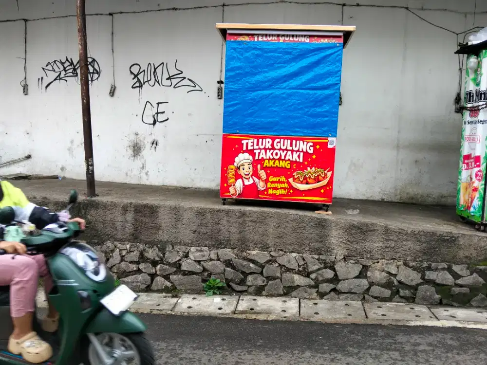 Gerobak Kayu Minimalis dan Kekinian