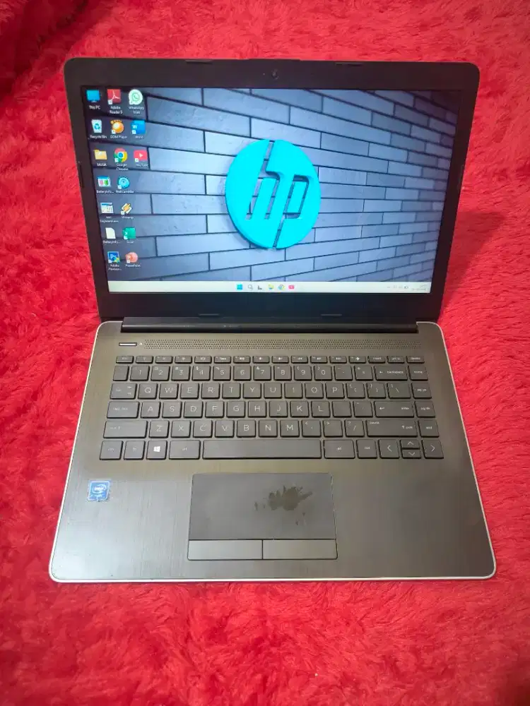 DIJUAL LAPTOP HP 14 SLIM,KENCENG,INTEL CELERON RAM 4 GB DDR4,SSD 256GB
