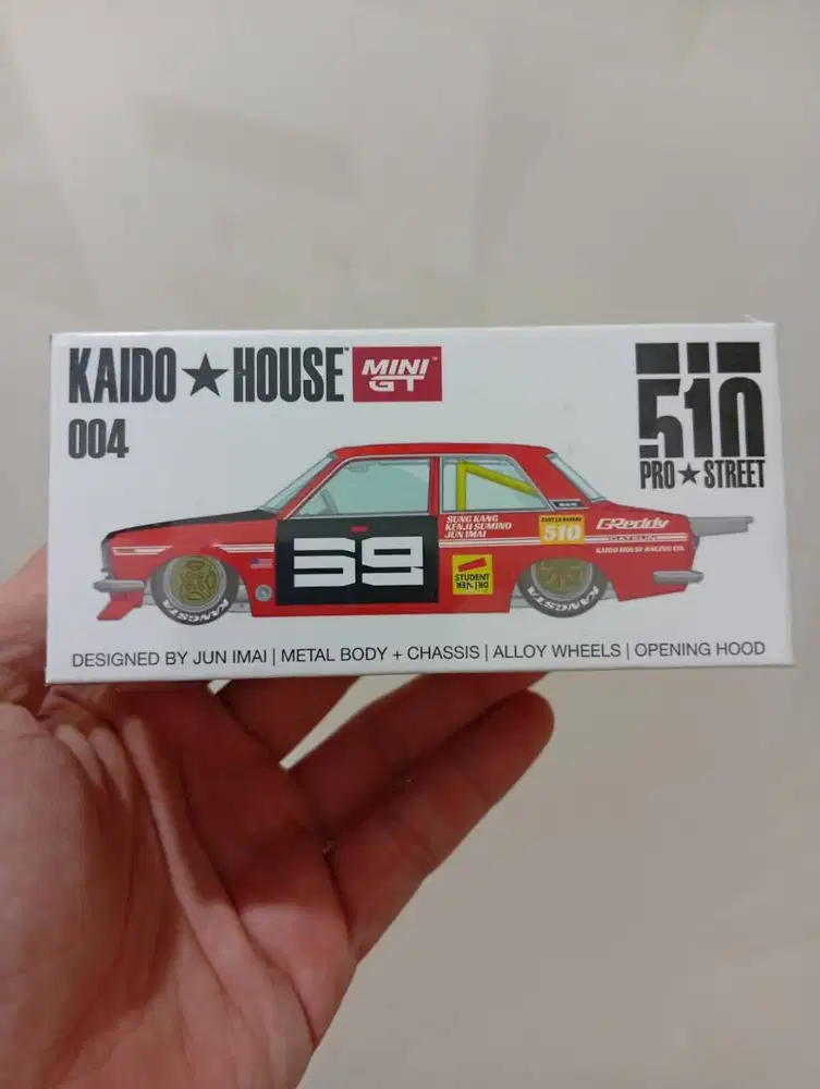 Mini GT Kaido House 004 Datsun 510 Pro Street SK510 Orange Sung Kang