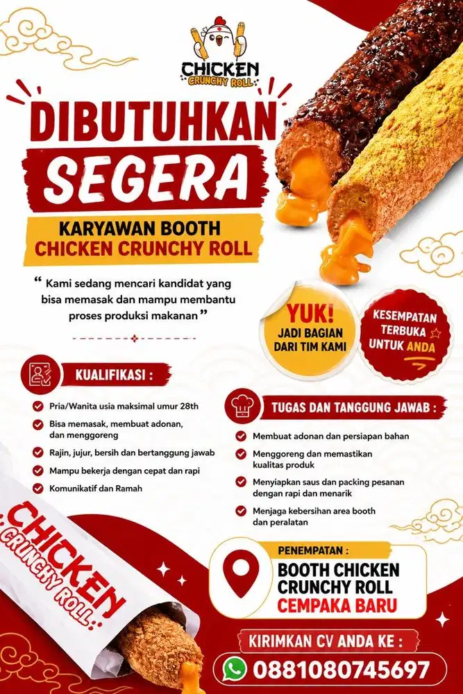 Karyawan Booth Chicken Crunchy Roll