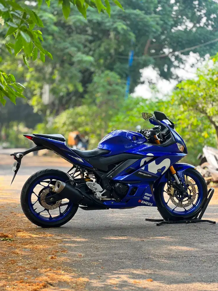 KM LOW! YAMAHA NEW R25 BIRU MOVISTAR 2018 PAJAK PANJANG MULUS