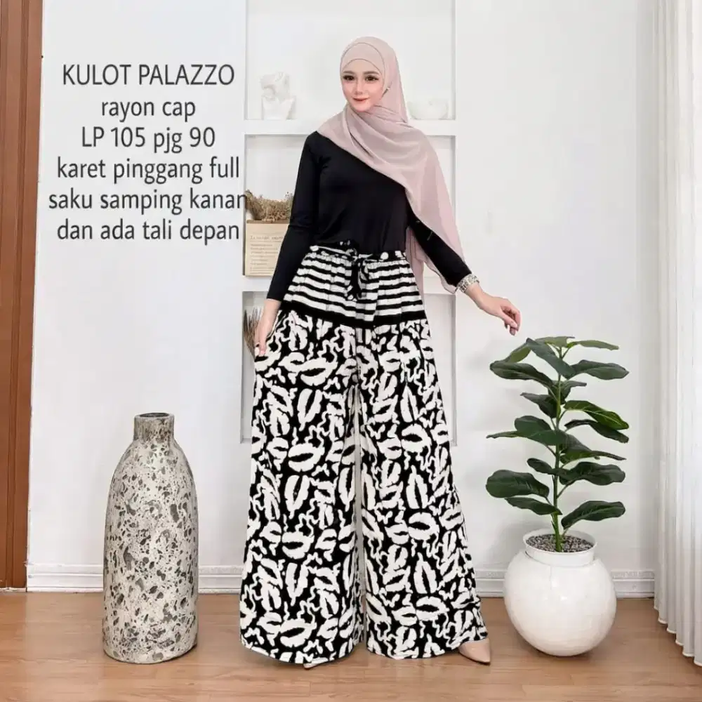 Kulot batik monocrome