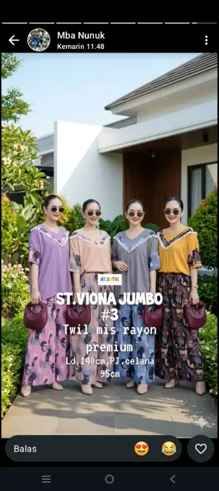 One set kekinian warna cerah
