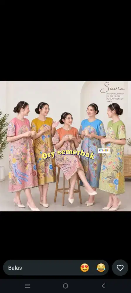 Daster warna cerah