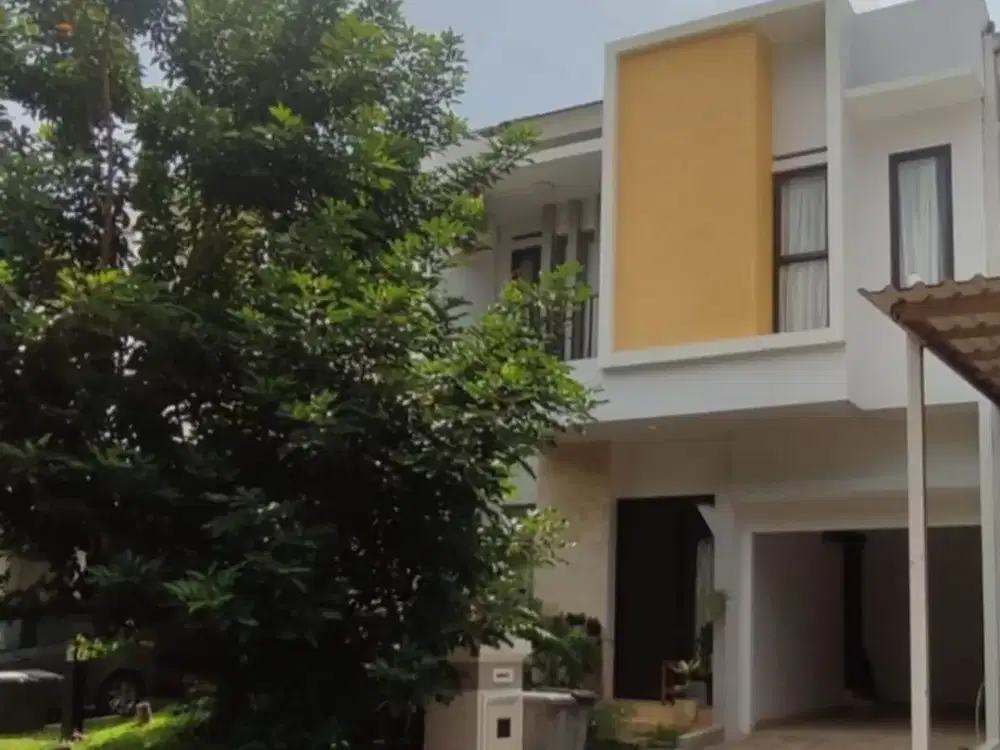 Disewakan cepat rumah cluster newton scientia gading serpong rumah rapi terawat siap huni dekat universitas