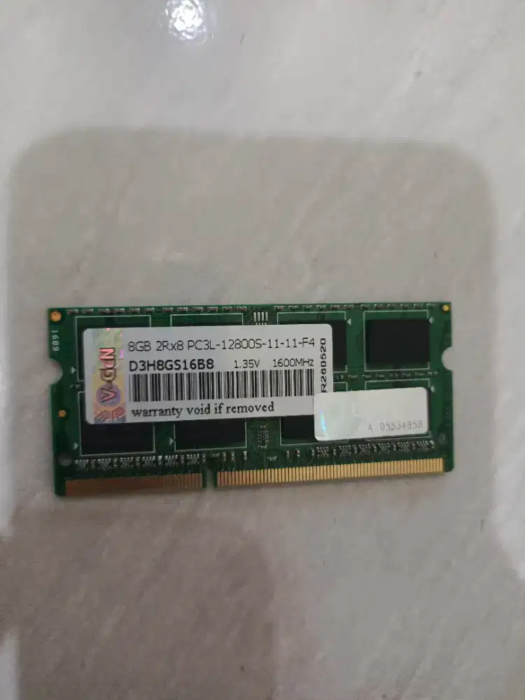 SODIMM DDR3L VGen 8Gb PC-12800/1600MHZ (Garansi Lifetime)