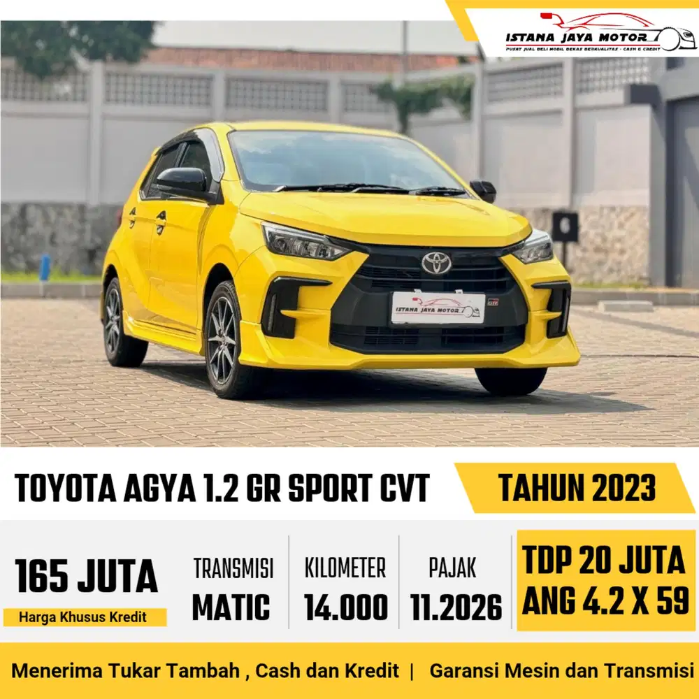 TOYOTA AGYA 1.2 GR SPORT CVT 2023