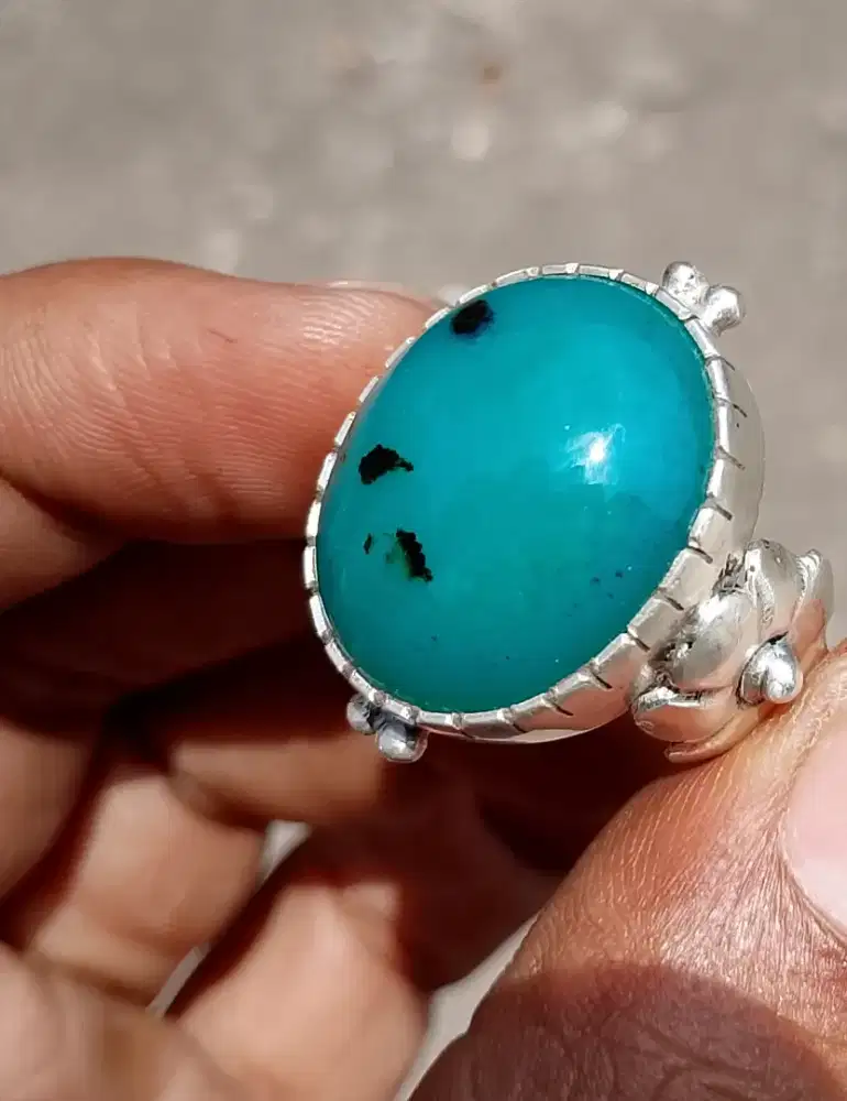 batu bacan ring perak