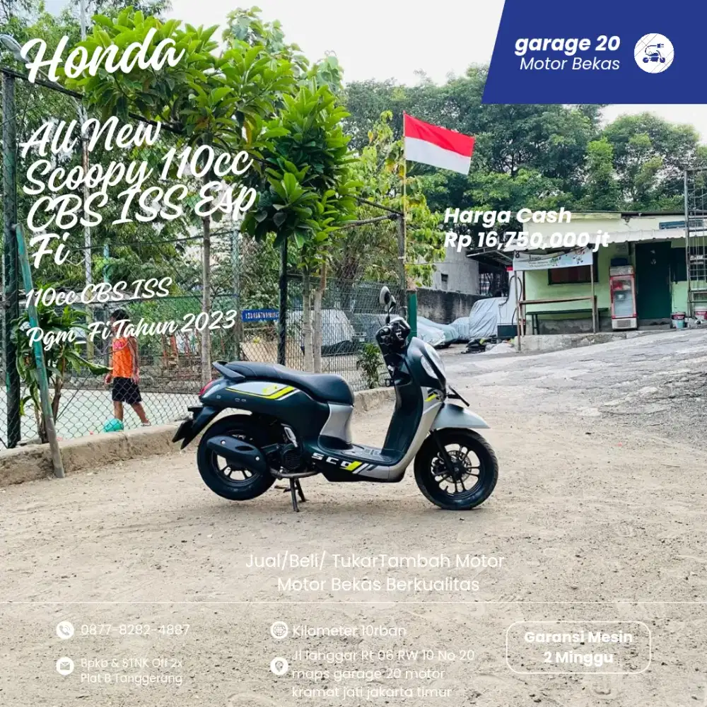 Honda Scoopy New 110cc CBS ISS Esp Fi Tahun 2023 Pajak Off