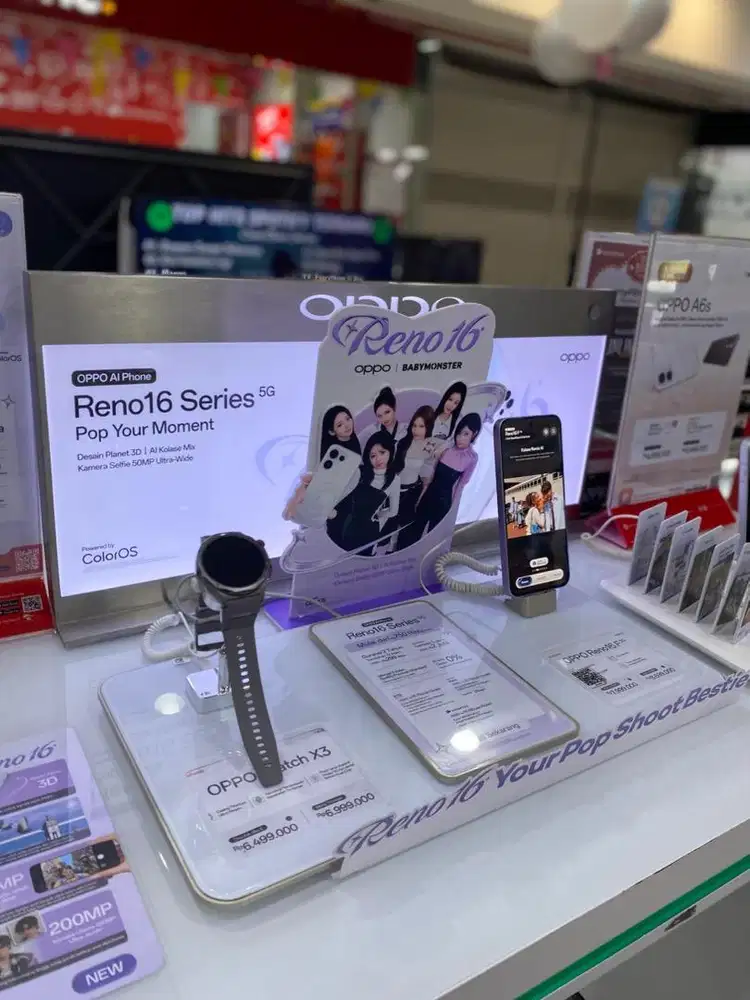 Oppo reno 16 series free paket internet selama 1th