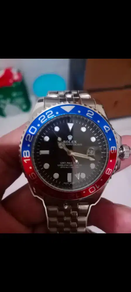 Jual jam rolex pepsi,mulus,otomatis