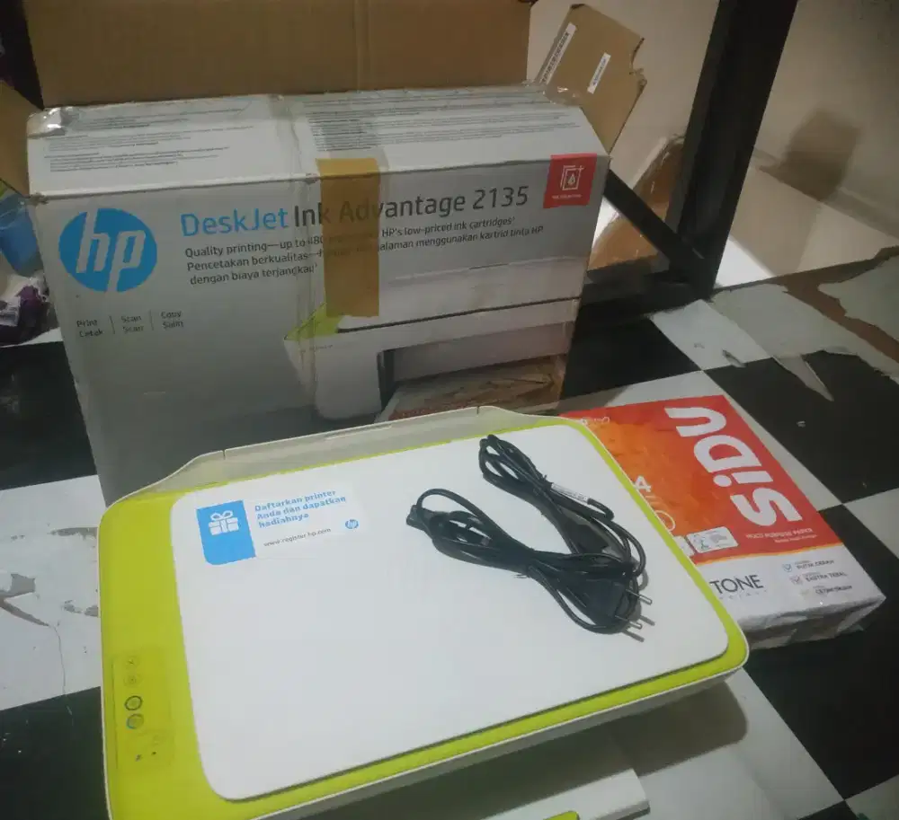 Printer HP FREE kertas SIDU