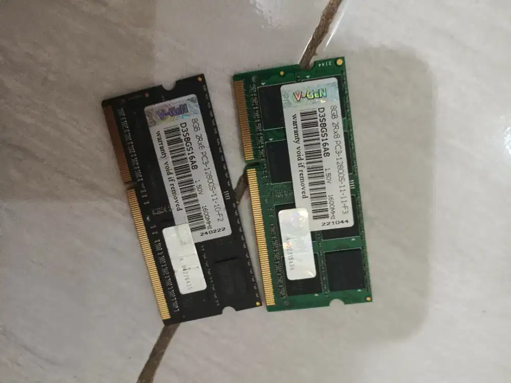 SODIMM DDR3 Non L VGen 8Gb PC-12800/1600MHZ (Garansi Lifetime)