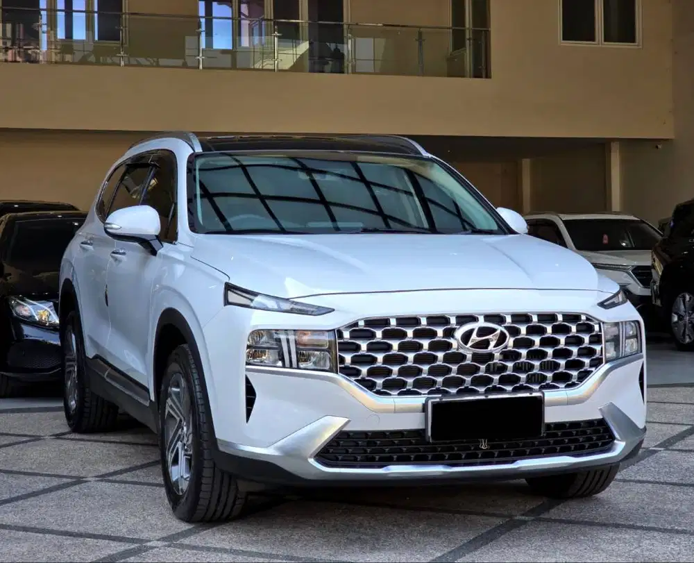 KM 20 RB HYUNDAI SANTA FE 2.2 CRDI DIESEL PRIME 2021 PUTIH METALIK
