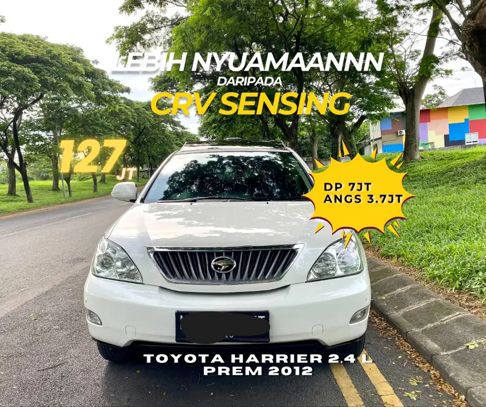 [TERMURAHHHH] TOYOTA HARRIER 2.4L prem 2012 NIK 2011 bs TT Alphard CRV