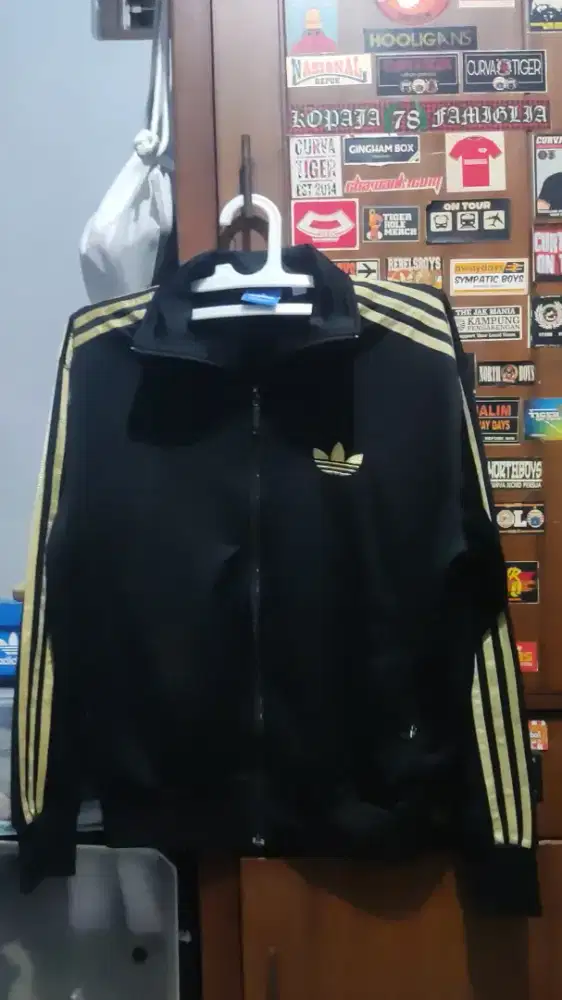 TRACKTOP ADIDAS FIREBIRD BLACK LIST GOLD
