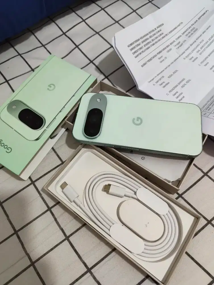 GOOGLE PIXEL 9 128GB WARNA MINT HIJAU LIKE NEW