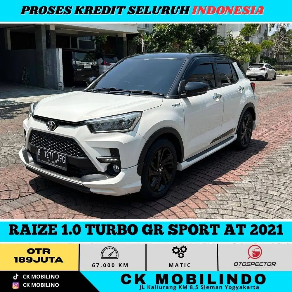 RAIZE 1.0 TURBO GR SPORT AT 2021 PUTIH PEMAKAIAN 2022