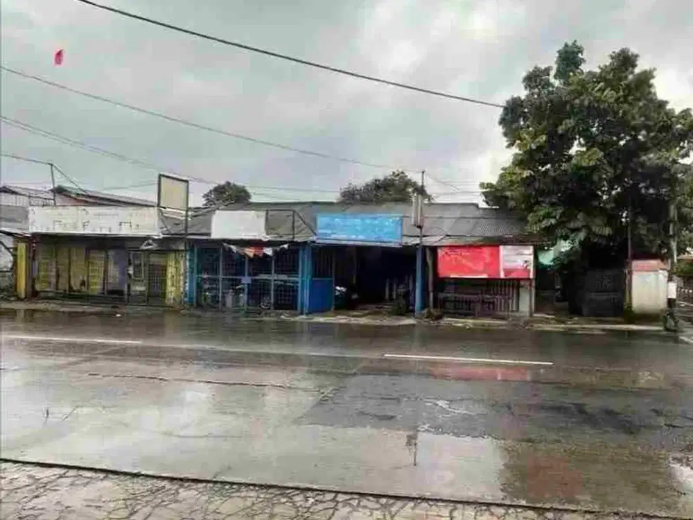 Tanah 1009 m ada bangunan komersial  utk gudang workshop ruko tempat usaha strategis pinggir jalan raya pekayon bekasi akses tol  bekasi barat dan toll Jorr