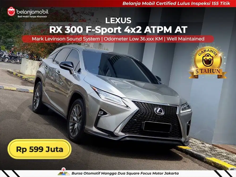 [ KM LOW ] Lexus RX 300 RX300 F-Sport F Sport AT 2018 2019