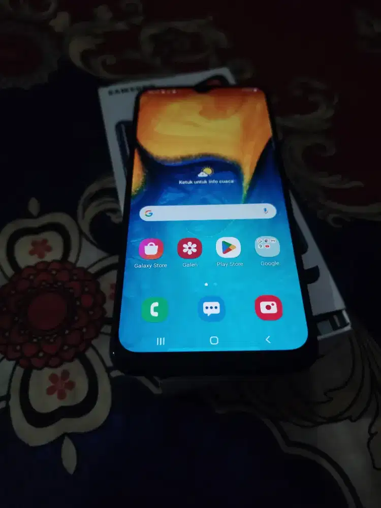 samsung a20 32gb blue fulset