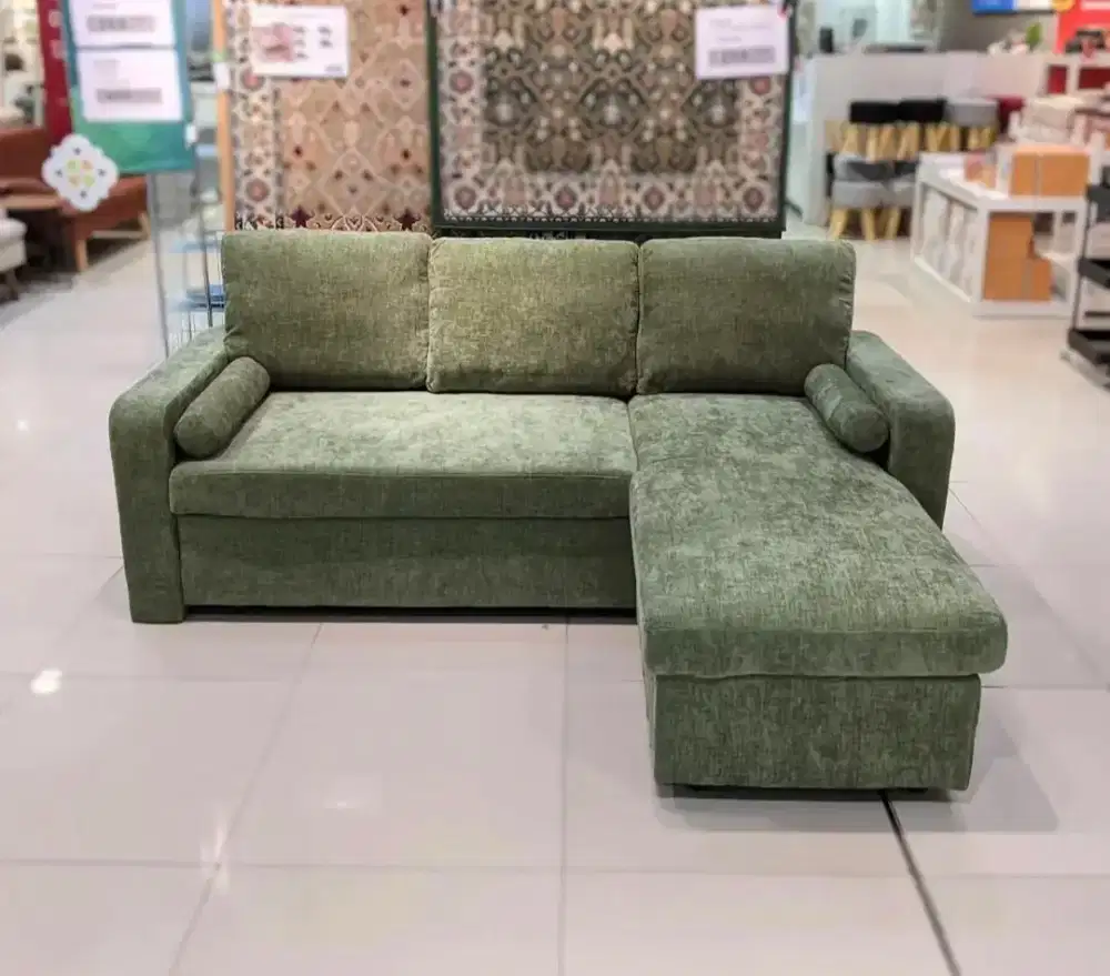 PROMO SOFABED L DAN PENYIMPANAN