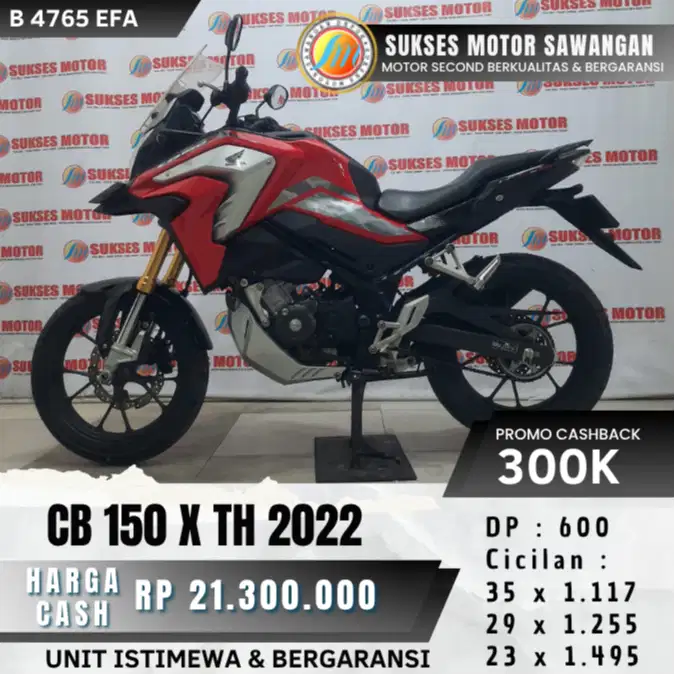 CASH KREDIT DP 600 HONDA CB 150 X TH 2022 CBX CB 150X UNIT BERGARANSI