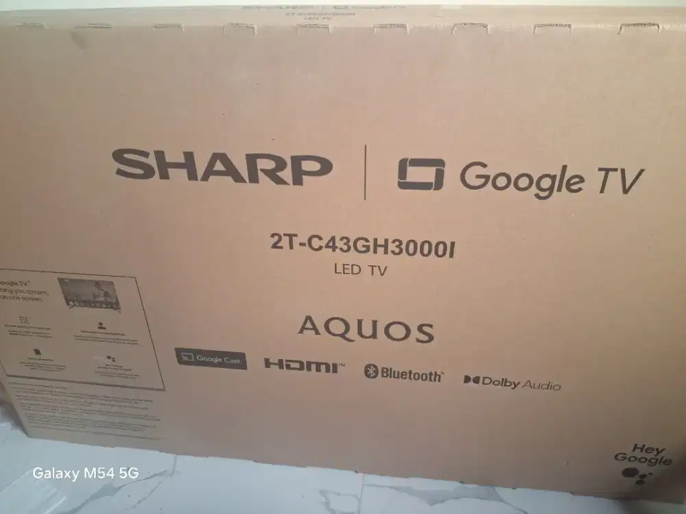 Smart tv sharp 43 BARU (free breket baru)