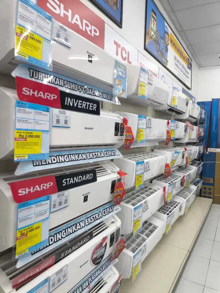 Cash dan cicilan AC all merk 0,5pk sampai 2pk