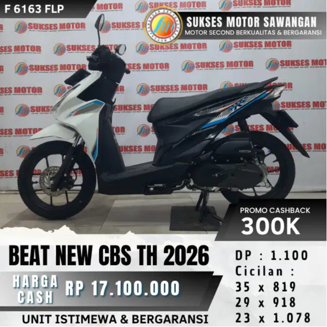 MULUS ISTIMEWA NEW BEAT CBS TH 2026 PUTIH BISA CASH KREDIT BERGARANSI
