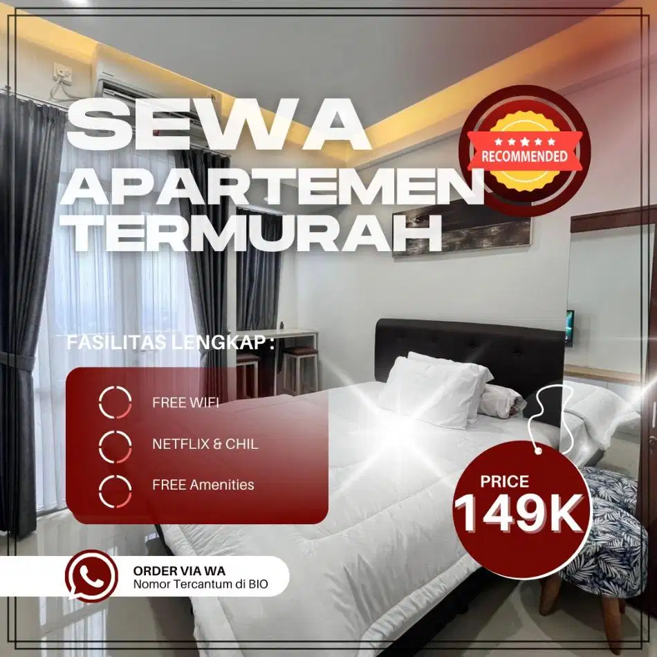 Sewa Apartemen TREEPARK CITY Cikokol Tangerang HARIAN/TRANSIT Termurah