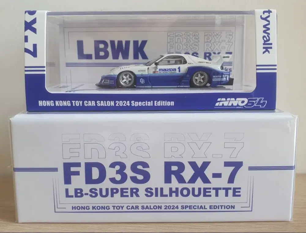 Inno64 LBWK RX-7 FD3S 1/64 (Reguler Reg Non Chase, LB-Super Silhoutte)