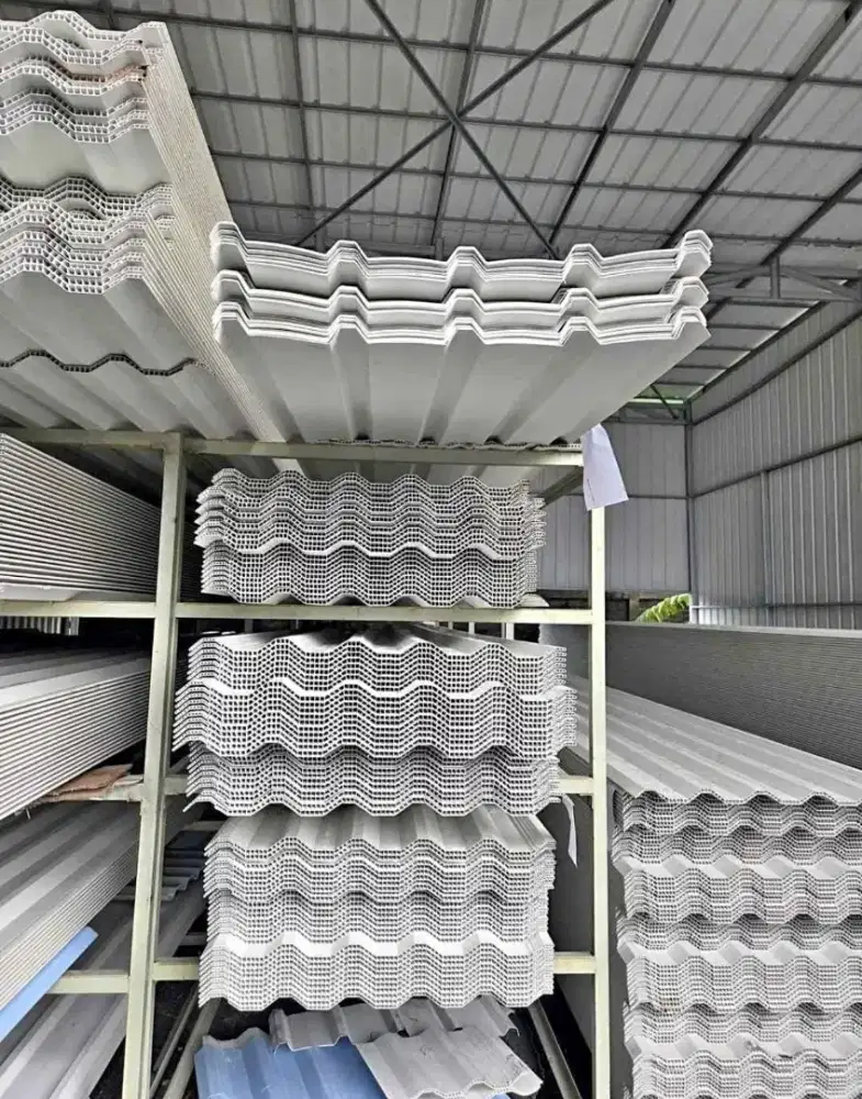 Atap UPVC. Singgel Dan Dobel Layer.