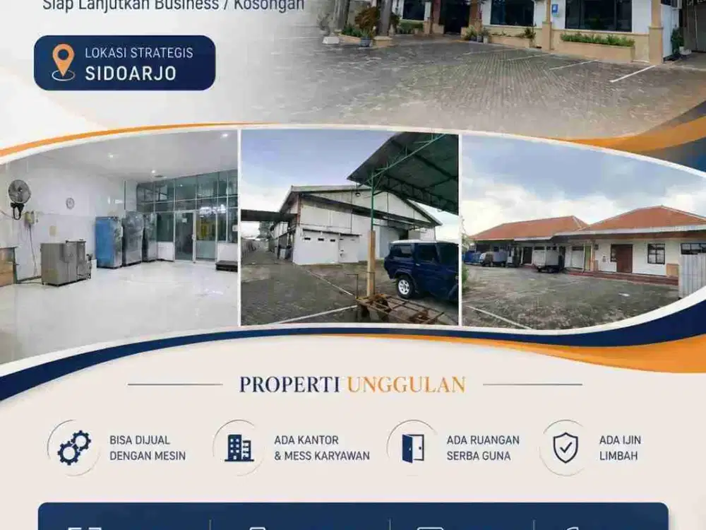 Di Jual Pabrik Aktif Siap Cuan Di 0 Jalan Raya Nasional, Balongbendo - Sidoarjo