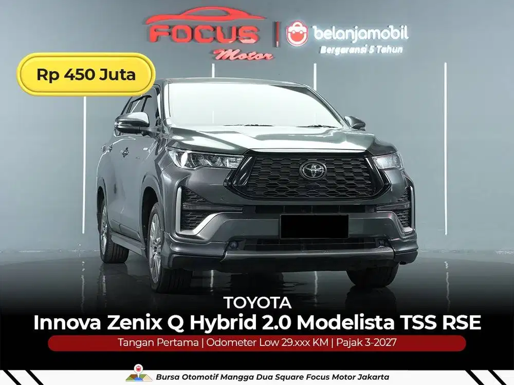 [ BERGARANSI ] Toyota Innova Zenix Q Hybrid 2.0 Modelista 2023/2024