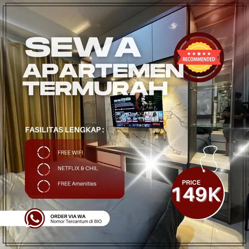 Sewa Apartemen KALIBATA CITY Jakarta Selatan Harian/Transit Termurah