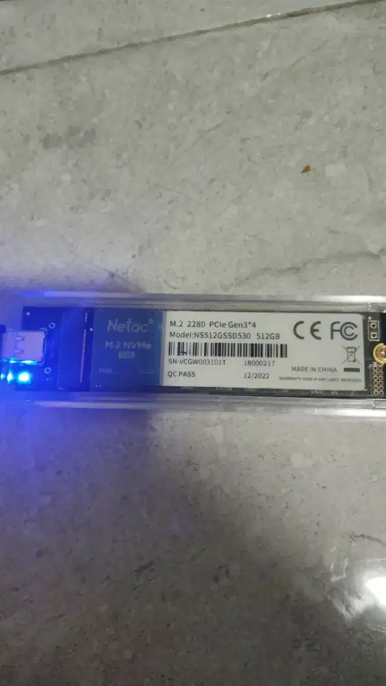 Ssd m2 2280 nvme gen 3 netac 512 gb