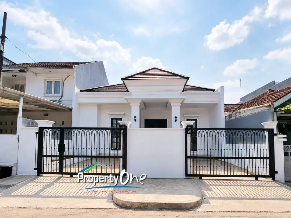 Jual Rumah 1 Lantai Full Renov di Kencana Loka, SHM, Dekat Akses ke Pasar Modern BSD, Stasiun KRL Rawa Buntu, Sekolah Favorit & Akses Tol