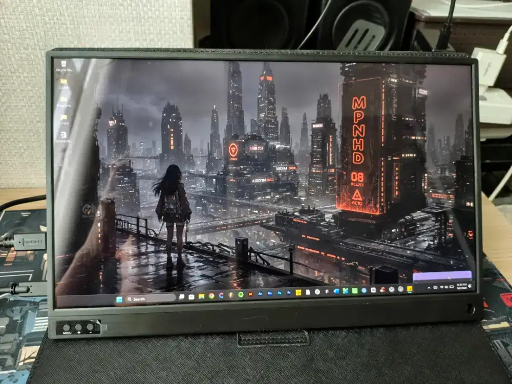 Monitor Portable, Touchscreen, Batree, 15,6