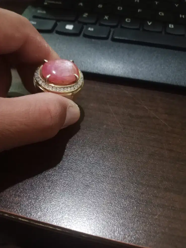 Cincin perak ruby jumbo