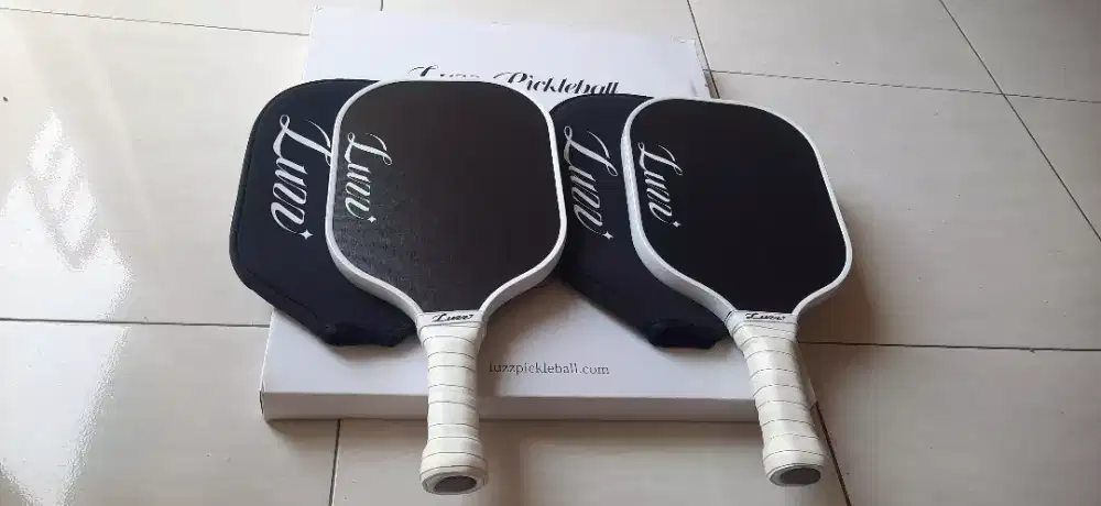 2 Pcs Raket Pickleball Luzz T700 Carbon Fiber Honeycomb Raket Pickel